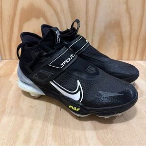 Nike CZ5913-010 Force Zoom Trout 8 Elite Baseball Cleats Black White Grey US 8.5